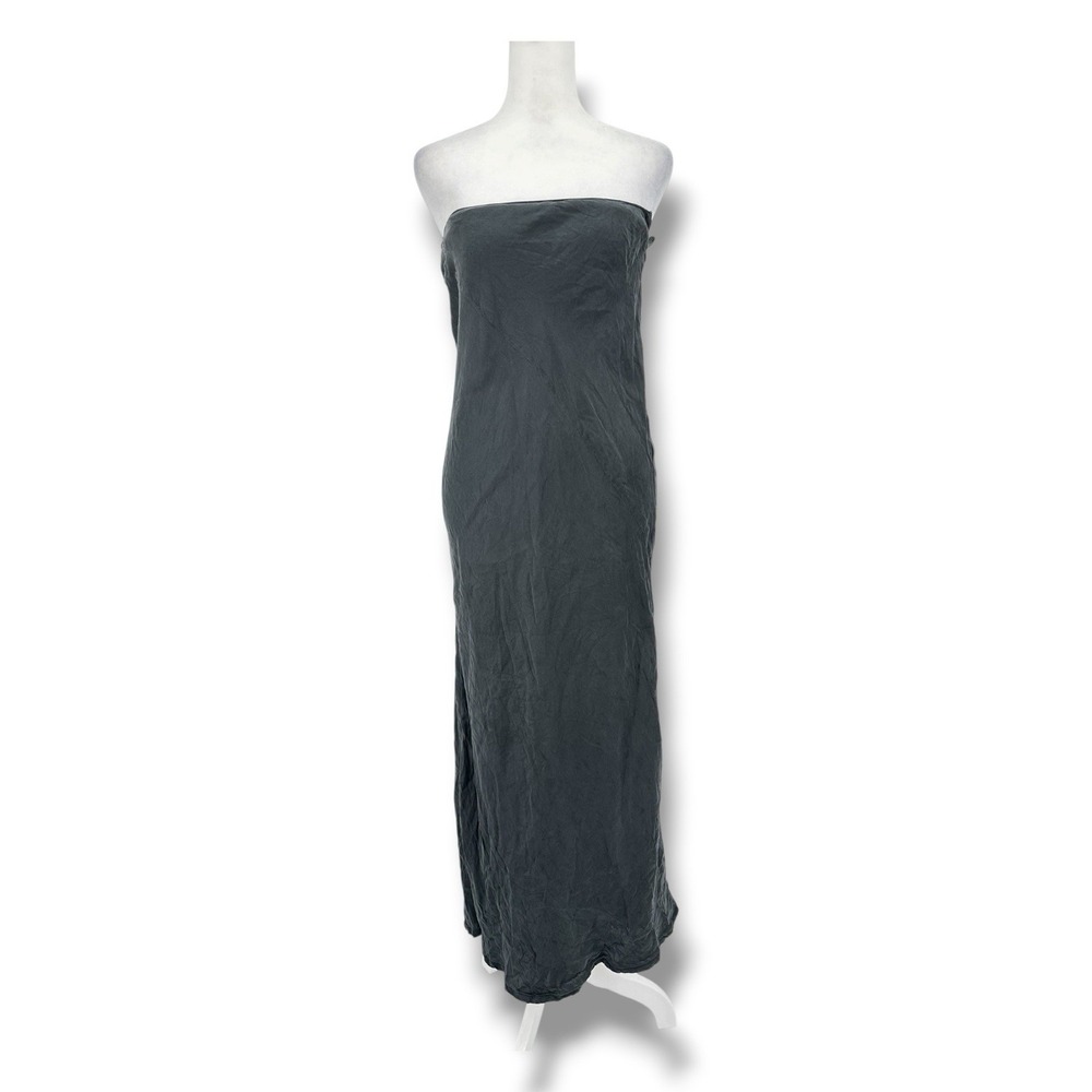 Kate Moss Topshop 100% Silk Strapless Bias Maxi Dress UK 10 Quiet Luxury Y2K